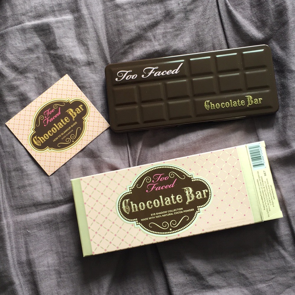 too faced chocolate bar eyeshadow palette 🍫